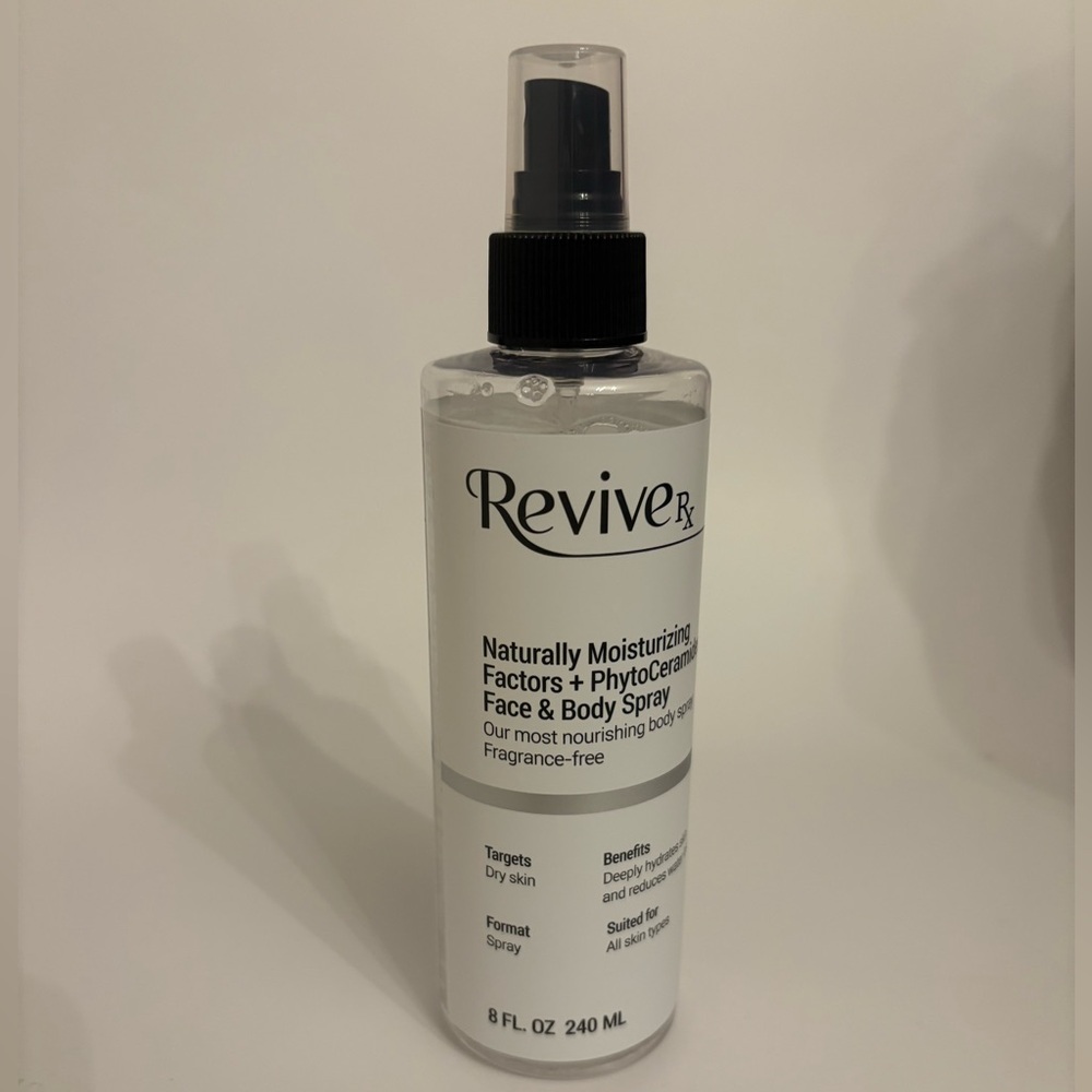 ReviveRx Naturally Moisturizing Factors + PhytoCeramides Spray OS NEW Silver